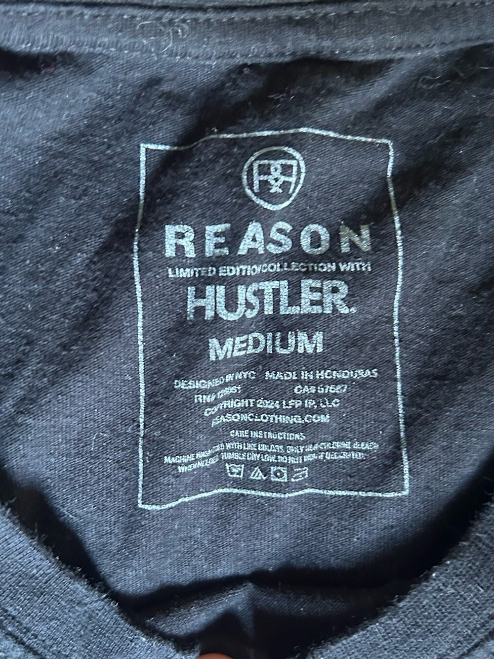 Hustler Black Racing Graphic Tee with racing car - Picture 2 of 3